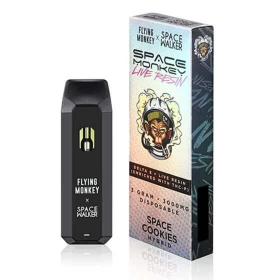 Live Resin Delta 8 THC Vape Pen with Thcp – Space Cookies – Hybrid 3g – Flying Monkey X Space Walker, THC vape pen
