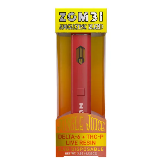 Live Resin THC-P + Delta 6 THC Vape Pen – Jungle Juice – 3.5g – Zombi, THC vape pen