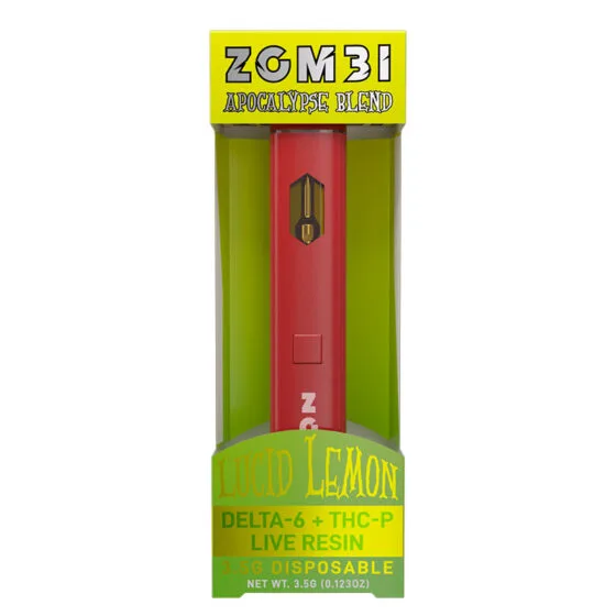 Live Resin THC-P + Delta 6 THC Vape Pen – Lucid Lemon – 3.5g – Zombi, THC vape pen
