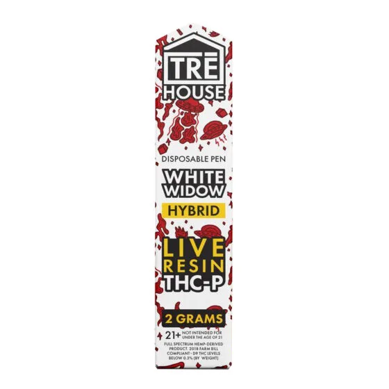 Live Resin THC-P Vape Pen – White Widow – 2g Hybrid – Trē House, THC vape pen