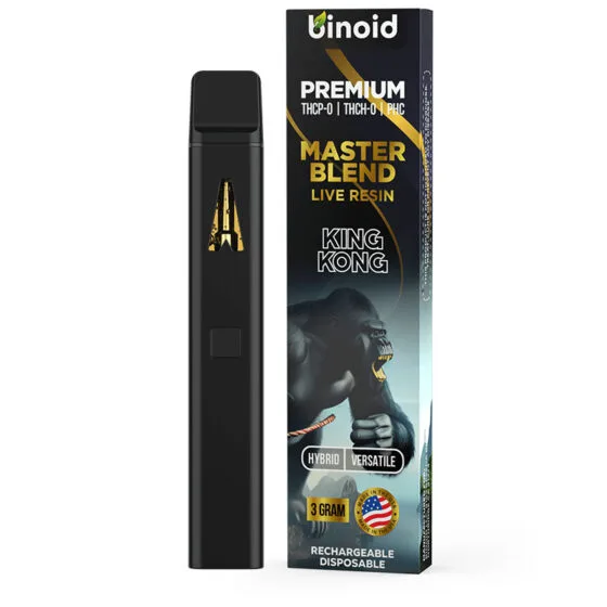 Live Resin THC Vape Pen with Thcp-O + Thch-O + Pch – King Kong – Hybrid 3g – Binoid, THC vape pen