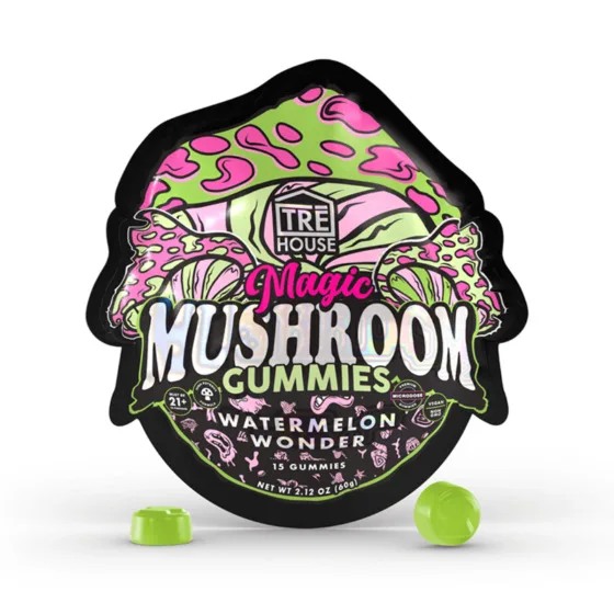 Magic Mushroom Gummies Watermelon Wonder – Trē House, mushroom gummies pack