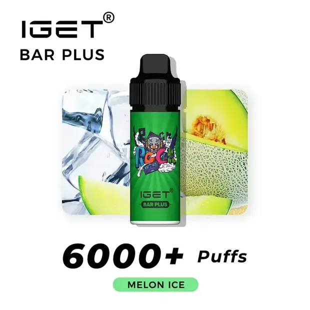 Melon Ice – IGET Bar Plus 6000 Puffs, disposable vape