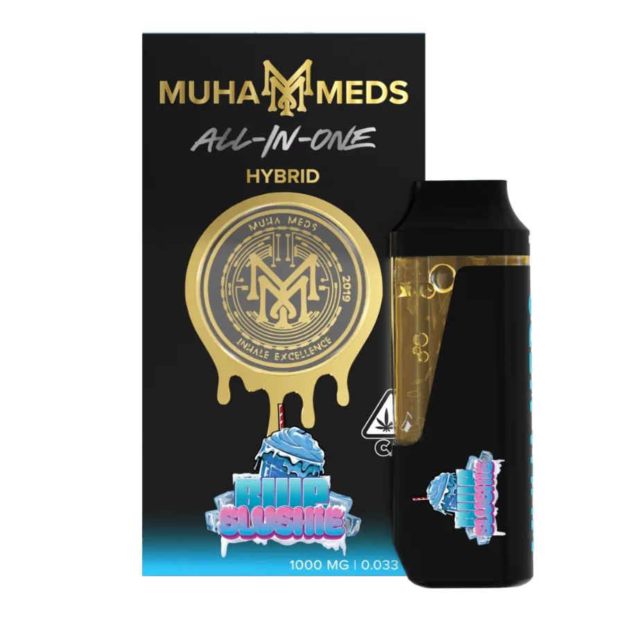 Muha Meds Blue Slushie | Hybrid 1g All‑in‑one Vape Pen, disposable vape