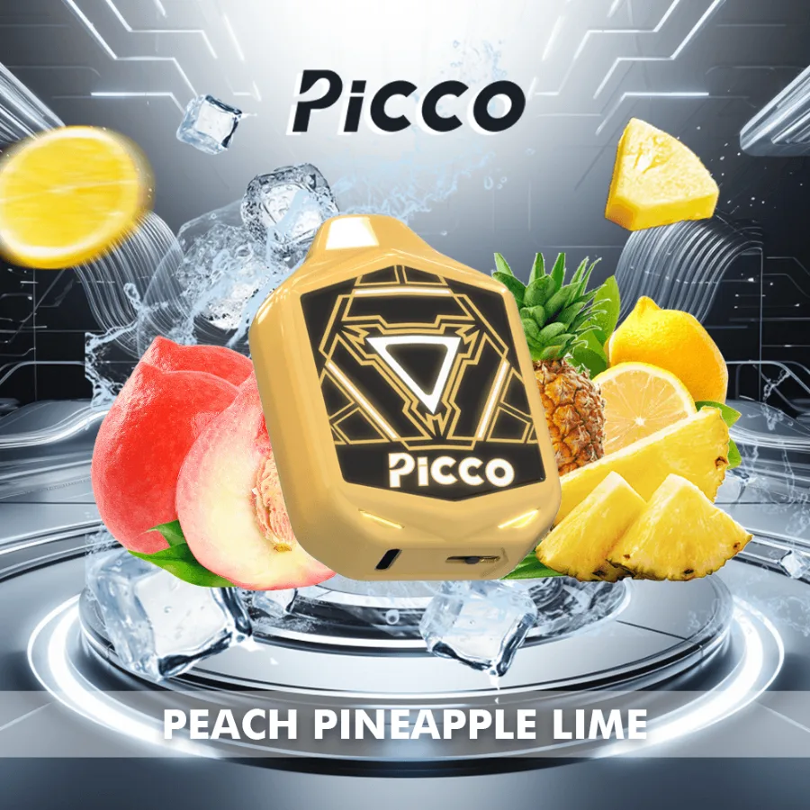 Picco Voom 7000 Puffs – Peach Pineapple Lime, disposable vape