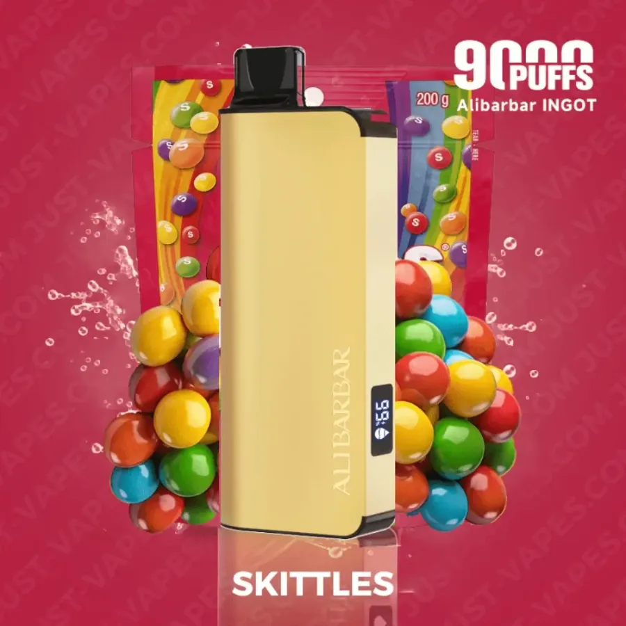Skittles Alibarbar Ingot 9000 Vape, disposable vape