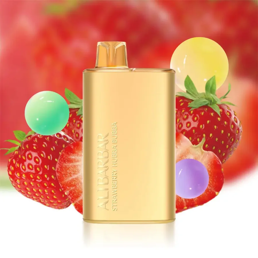 Strawberry Hubba Bubba Alibarbar Rich 8000 Vape, disposable vape