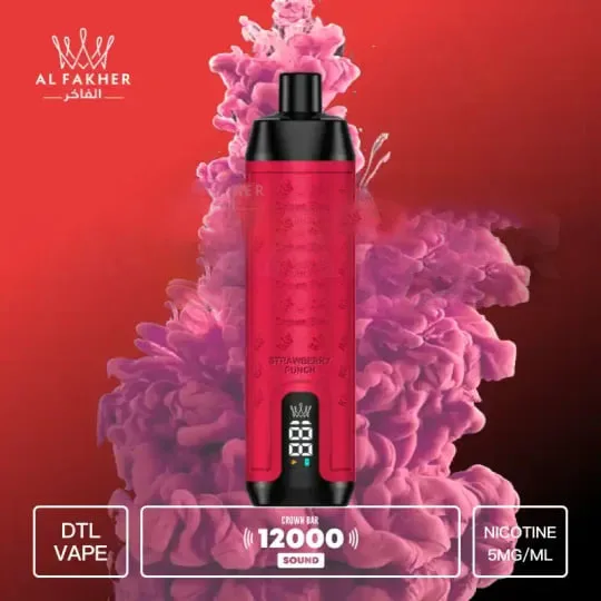 Strawberry Punch Al Fakher Crown Bar, disposable vape