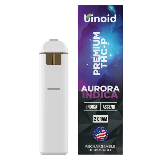 THC-P Vape Pen – Aurora Indica – Indica 2g – Binoid, THC vape cartridge