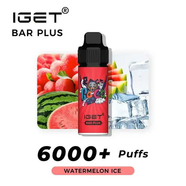 Watermelon Ice – IGET Bar Plus 6000 Puffs, disposable vape