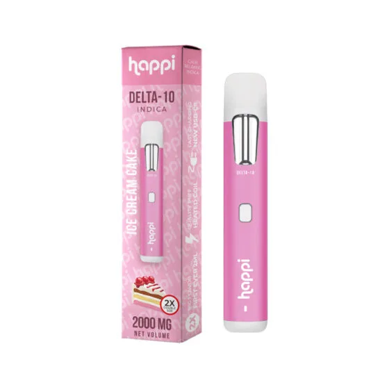 Weed Pen – Ice Cream Cake D10 Disposable Vape Pen – 2ml by Happi, THC vape pen